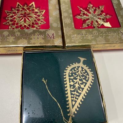 Box of Metropolitan Museum of Art ornaments