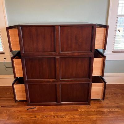 Double Sided Wooden Stacked Drawers (B1-BC)