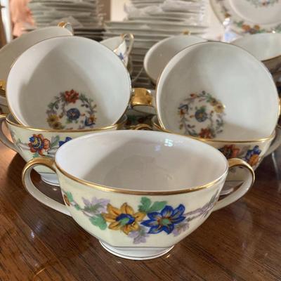 Sale Photo Thumbnail #483: 109 pcs Amboise china.  Very nice, no chips