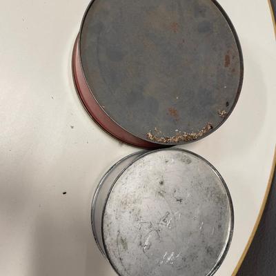 Vintage fruit cake tins