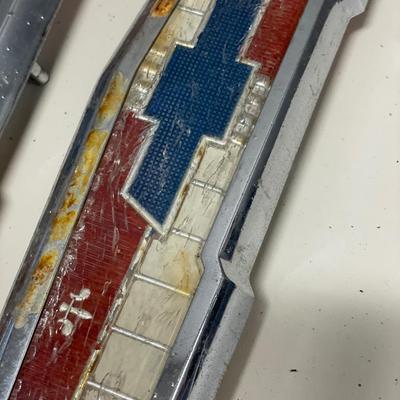 Vintage Chevy hood or trunk emblems