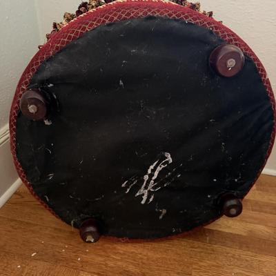 Circular Upholstered Accent Ottoman (B2-MG)