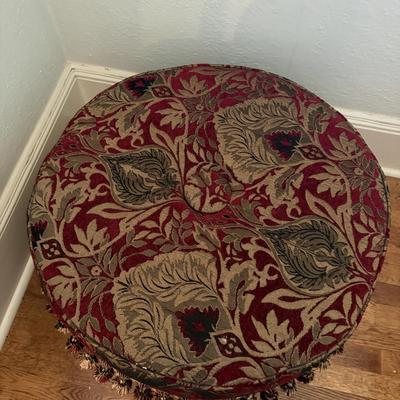 Circular Upholstered Accent Ottoman (B2-MG)