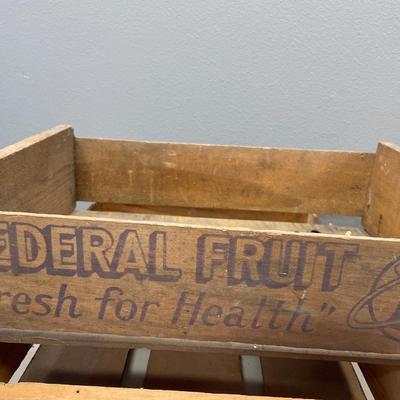 Vintage fruit boxes
