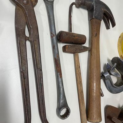 Vintage misc tools in pitcher