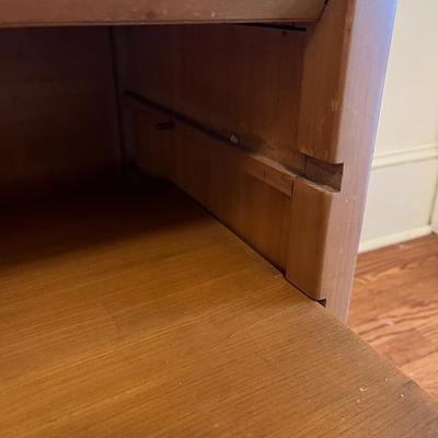 Mid-Century Modern Wooden Magazine Rack or Side Table (UH-BC)