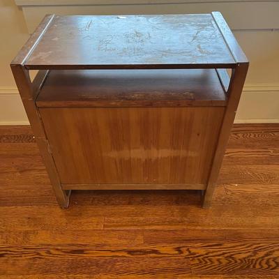 Mid-Century Modern Wooden Magazine Rack or Side Table (UH-BC)