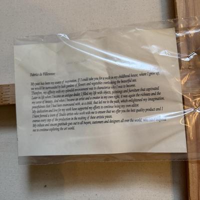 Framed artwork Titled “Buddha Study” By Fabrice De Villeneuve (B2-MG)