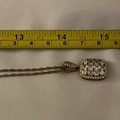 925 YELLOW SILVER PENDANT NECKLACE