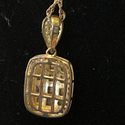 925 YELLOW SILVER PENDANT NECKLACE