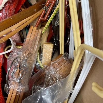 Large box of hangers