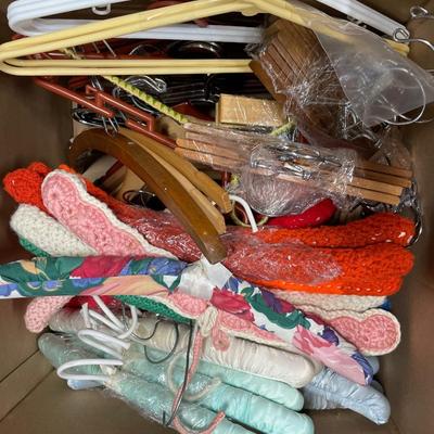 Large box of hangers