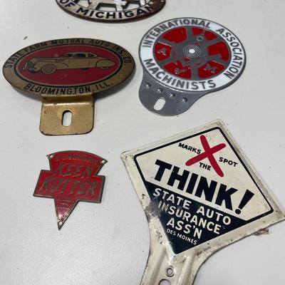 5 different License plate toppers