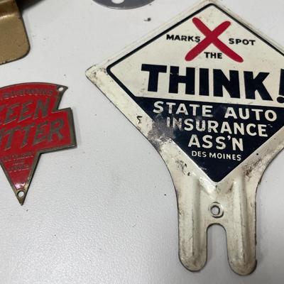 5 different License plate toppers