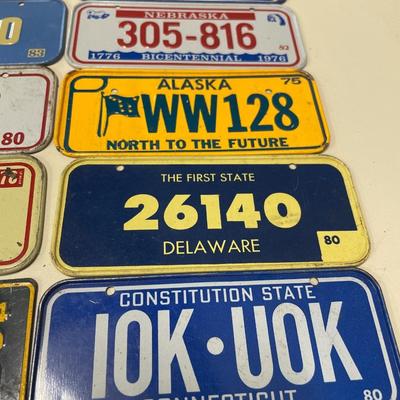 Miniature bike license plates