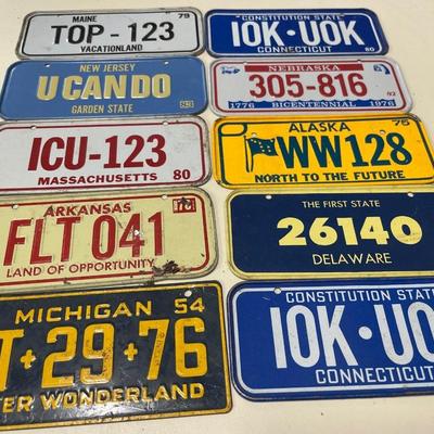 Miniature bike license plates