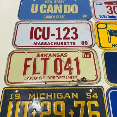 Miniature bike license plates