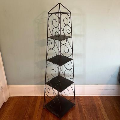 Metal Scrollwork Shelf (B1-BC)