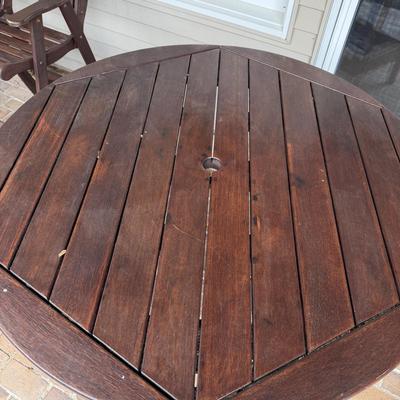 Wooden Bar Height Table & Chairs (BD-MG)