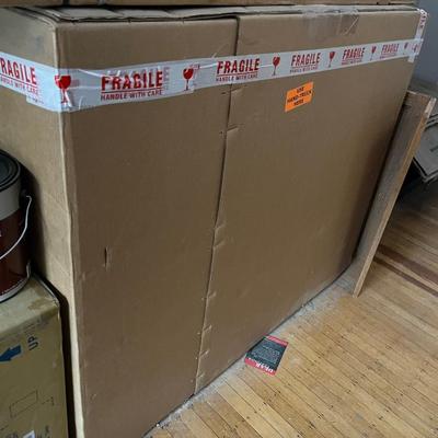 Sale Photo Thumbnail #34: Brand new in box 48” single bathroom vanity with marble top and in brown finish. Sink and cabinet handles included. Plumbing and faucet is not included.

From manufacturer;

The Vogelsang Top Vanity is a 48" wide single bowl vanity. The vanity is beauti