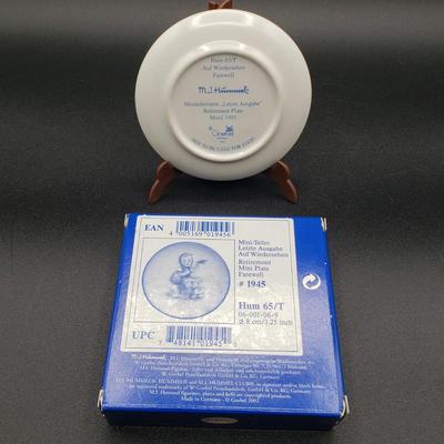 LOT 403: Assortment of Hummel Figurines and Mini Collector Plates with Original Boxes; First Issue; Goebel Germany