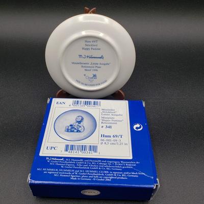 LOT 403: Assortment of Hummel Figurines and Mini Collector Plates with Original Boxes; First Issue; Goebel Germany