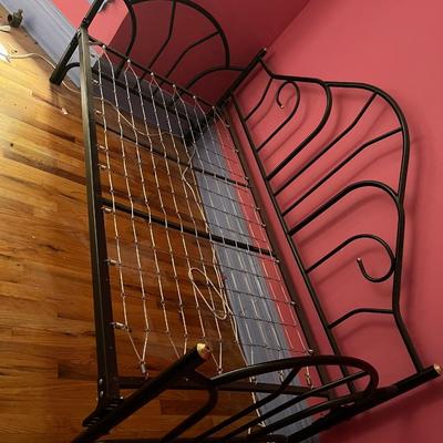Sale Photo Thumbnail #192: Twin size metal frame.  Perfect day bed for children or even college bound students.