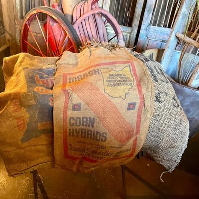 Sale Photo Thumbnail #76: Vintage Feed Sacks