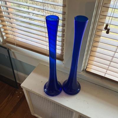 Beautiful Blue Cobalt Vases (B1-BC)