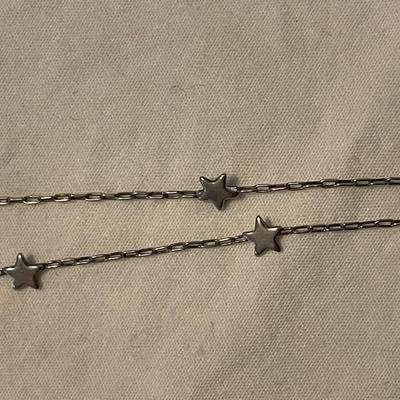 THREE STERLING SILVER NECKLACES