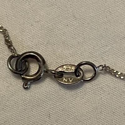 THREE STERLING SILVER NECKLACES