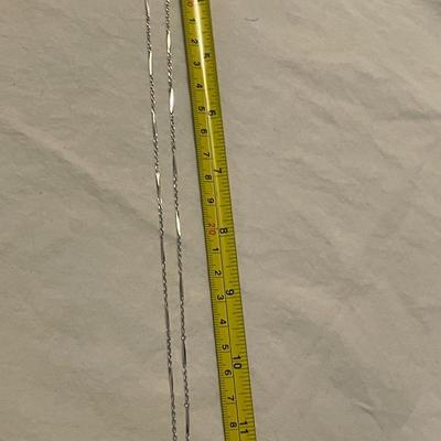 THREE STERLING SILVER NECKLACES