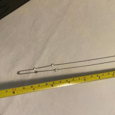 THREE STERLING SILVER NECKLACES