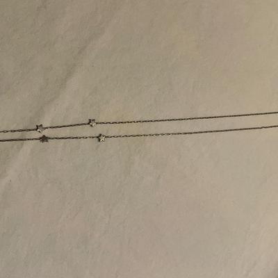 THREE STERLING SILVER NECKLACES