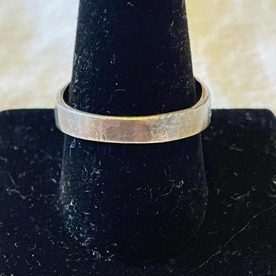 MENS STERLING RING WITH BLACK STONE