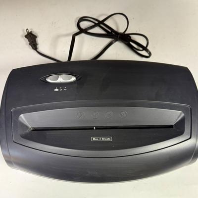 Sale Photo Thumbnail #396: Electric paper shredder. Tested, runs quiet and strong, shreds nicely.