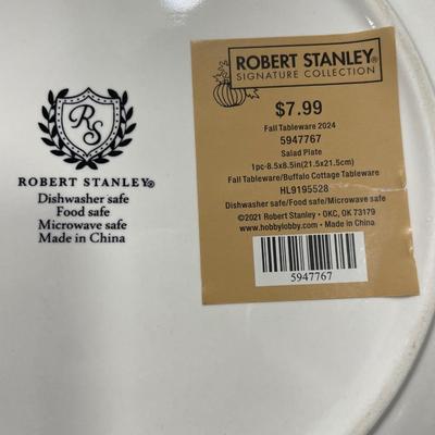 Nikko dinnerware set, Robert Stanley pumpkin plates & Made by Design black & cream set