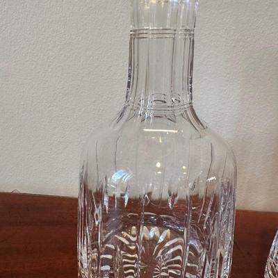 Pair of Stuart Crystal Decanters