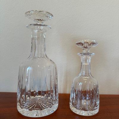 Pair of Stuart Crystal Decanters