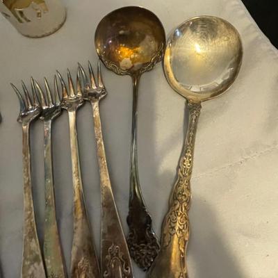 VARIETY OF SILVER PLATED PIECES