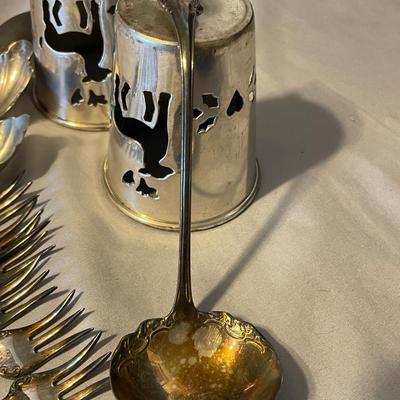 VARIETY OF SILVER PLATED PIECES