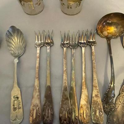 VARIETY OF SILVER PLATED PIECES