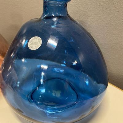 3 vidrios San Miguel made in Spain vases