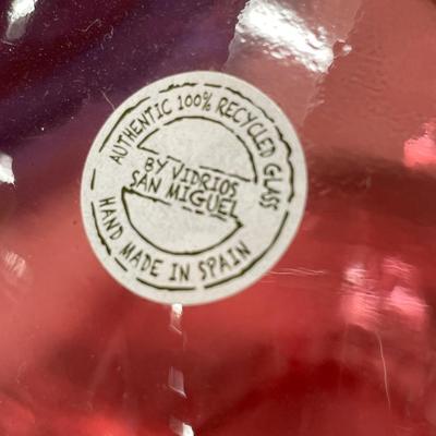 3 vidrios San Miguel made in Spain vases