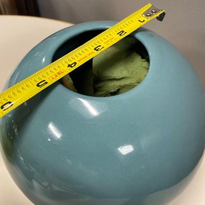 Blue round Royal Haeger vase