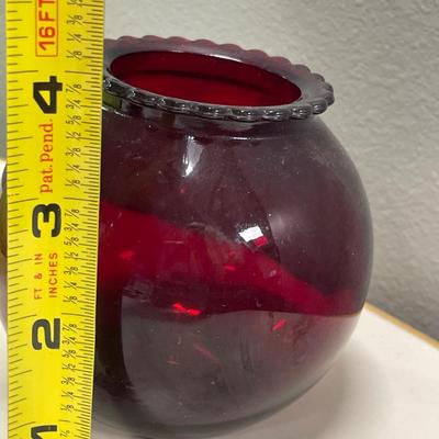 Ruby Red vase