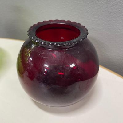 Ruby Red vase