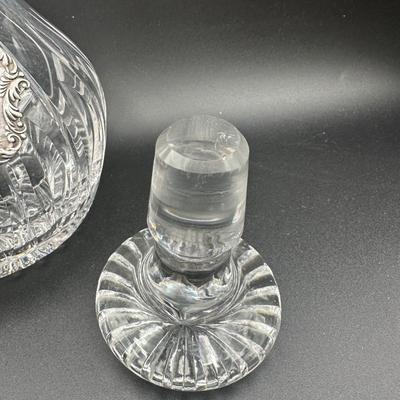Crystal Decanter with Sterling Silver “Scotch” Tag
