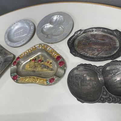 Small vintage ashtrays