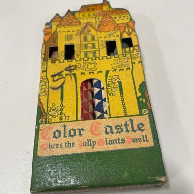 American Heritage book with color castle crayons